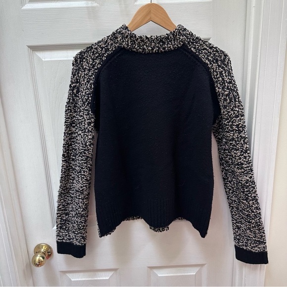 Rag & Bone black gray knit crew sweater bubble texture - Picture 6 of 6